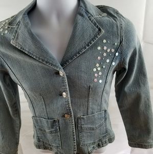 Xhilaration Stretch Girl Denim Jean Jacket